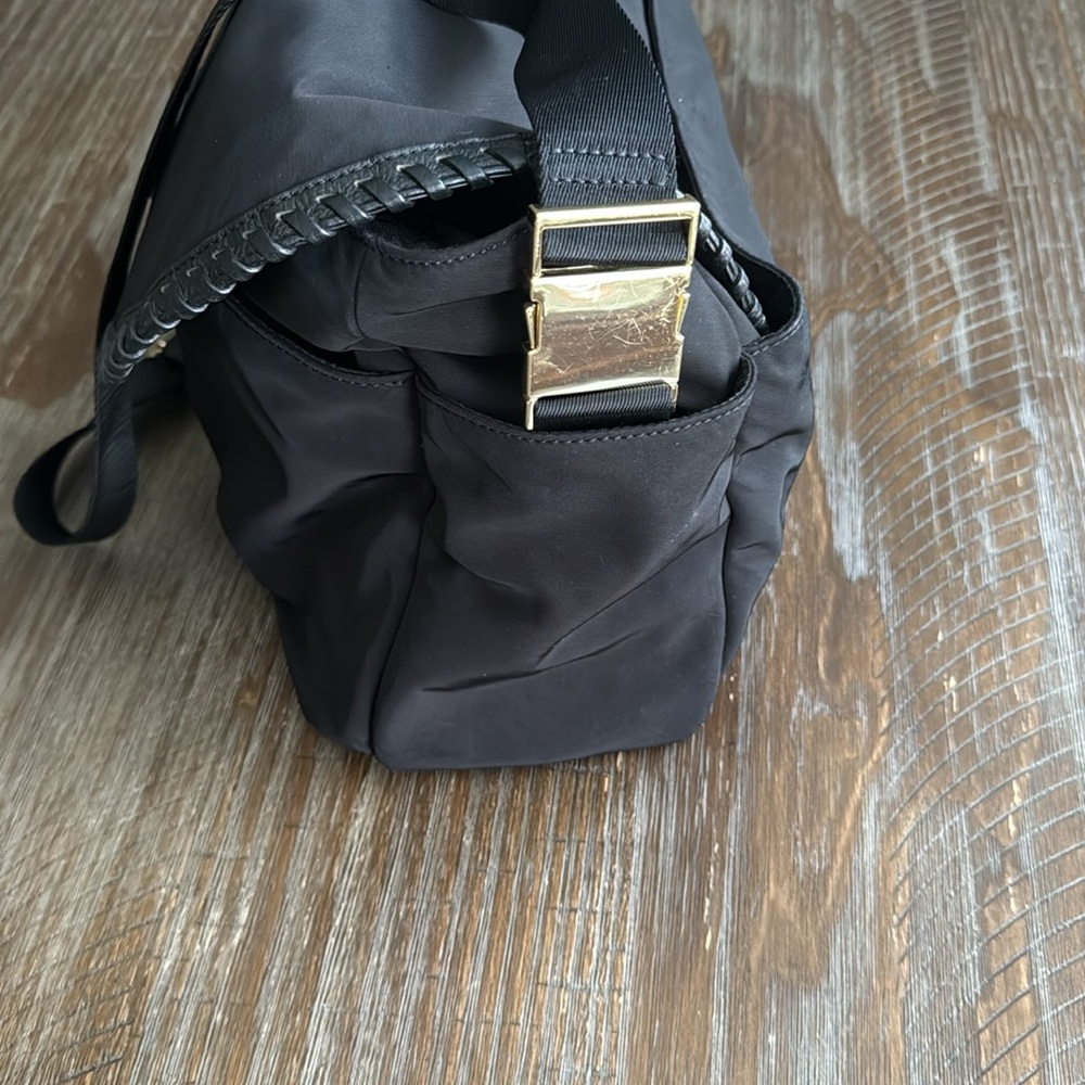 Tory Burch Marion black nylon crossbody messenger diaper bag - Picture 3 of 16